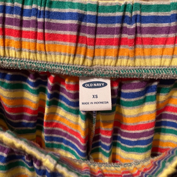 Old Navy XS Rainbow & Gray Pride Stripe Tank and Shorts Summer Pajama Set - Picture 5 of 6